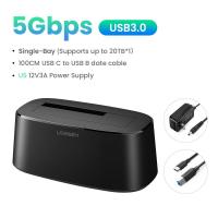 ราคา UGREEN HDD Docking Station SATA to USB 3 0 Adapter for 2 5 3 5 SSD Disk Case HDD Box Dock Hard Drive Enclosure Docking Station 50857 (25763882735)