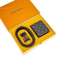 ราคา Collin Kacey เข็มขัดและกระเป๋าสตางค์แฟชั่นผู้ชายสไตล์ใหม่เข็มขัดกล่องของขวัญคุณภาพสูงแบรนด์กระเป๋าสตางค์ลายสก๊อตหัวเข็มขัดอัตโนมัติชุดของขวัญ (21412974204)