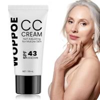 ราคา CC Cream for Older Women Skin Tone Adjusting CC Cream Spf 43 CC Creams Self Adjusting for Mature Skin Even Complexion Conceals Moisture Anti Aging For All Skin Types 1PCS (25571576032)