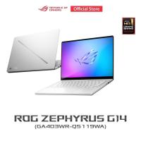 ราคา ASUS ROG Zephyrus G14 2025 gaming laptop 14 120Hz 3K OLED NVIDIA GeForce RTX 5070 Ti AMD Radeon Graphics AMD Ryzen AI 9 HX 370 32GB LPDDR5X 7500 on board 1TB PCIe 4 0 NVMe M 2 SSD RGB keyboard GA403WR