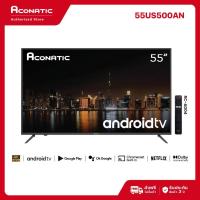 ราคา NEW 2025 Aconatic ทีวี 50 55 นิ้ว LED 4K UHD Google TV Android TV รุ่น US500AN HDR10 Bluetooth Wi Fi HDMI USB (127020036279)