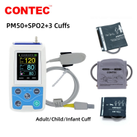 ราคา CONTEC PM50 Portable patient monitor ambulatory blood pressure monitor USB pulse oximeter NIBP SPO2 Pulse Rate Software (21539037878)