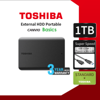 ราคา Toshiba External HDD 1TB 2TB 4TB USB 3 0 รุ่น Canvio Basics สีดำ ฮาร์ดดิสก์แบบพกพา Harddrive HDD Harddisk (22959696749)