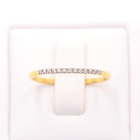 ราคา Lucky Gems แหวนทองแท้ 9k 37 5 เพชร CZ แหวนแถวมินิมอล CZSI321 (12417074653)