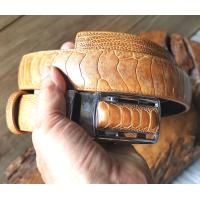 ราคา takwa Belt Buckle เพื่อความพากภูมิใจของเอกบุรุษเช่นคุณ เข็มขัดหนังแท้ เกล็ดแข้งของนกกระจอกเทศ ยาวตลอดเส้น สีแทน (9676821456)