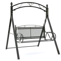 ราคา UYIGO ชิงช้าสนาม 2ที่นั่ง garden swing chair แข็งแรง ตกแต่งบ้าน สวน ชิงช้าเหล็ก เก้าอี้โยก กระเช้าชิงช้าหวายเทียม (126959351921)
