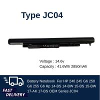 ราคา ส่งด่วน ส่งไว Battery Notebook แบตเตอรี่ OEM JC04 Hp 240 245 G6 250 G6 255 G6 Hp 14 BS 14 BW 15 BS 15 BW 17 AK 17 BS (14482331048)