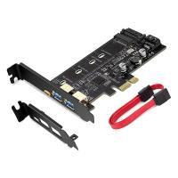 ราคา PCI E to USB 3 0 PCI Express Card Incl 1 USB C and 2 USB A Ports M 2 NVME to PCIe 3 0 Adapter Card with Bracket (16866309173)