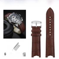 ราคา สายนาฬิกาหนังแท้ ADH สำหรับเปลี่ยนเครื่องมือ Edifice EF 524D EF 524SP รุ่นใหม่ 2024 ฤดูร้อน หัวเข็มขัดแบบหมุด ขนาดกลาง ผิวไม่มัน (21923214092)