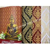 ราคา วอลเปเปอร์ลายไทย วอลเปเปอร์ติดผนังลายเทพพนม texture กดลายนูน ให้ความละเอียดคมชัด (23925609924)