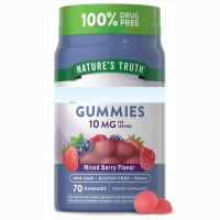 ราคา Natures Truth 10mg Gummies 70 Count Berry Flavor Vegan Non GMO and Gluten Free Supplement (25387191544)