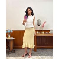 ราคา CUPPA PIE Skirt กระโปรงไหมพรม ทรงสอบเอวยางยืด เพิ่มความน่ารัก ด้วยดีเทลระบายที่ชายกระโปรง เนื้อผ้ามีความยืดหยุ่น ใส่สบาย (23435315015)