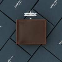 ราคา Louis Montini สลักชื่อฟรี กระเป๋าสตางค์ผู้ชายหนังวัวแท้ หนังออยล์พลูอัพ หนังฟอกฝาด TTM132 (127040925878)