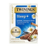 ราคา ชาดำ Twinings Sleep Herbal Tea Camomile Cinnamon Vanilla Caffeine Free 16 Tea Bags 0 85 oz 24 g (13690535585)