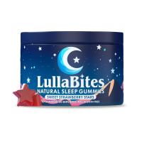 ราคา LullaBites Natural Sleep Gummies 30 Servings Sweet Strawberry Stars Melatonin Free (25992787798)