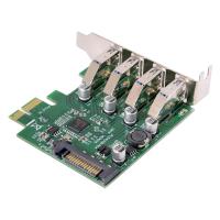ราคา Low Profile 4 Ports PCI E to USB 3 0 HUB PCI Express Expansion Card Adapter 5Gbps USB1 1 2 0 3 0 Operating Systems (21397761313)