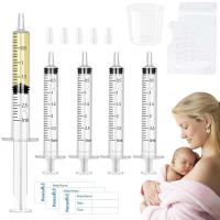 ราคา Colostrum Collector Kit Include 50pcs 1ml Sealed Breast Milk Collector No Needle Colostrum Syringes 5 Breastmilk Storage Bags and 1 piece 30 ml measuring cup with 50 Stickers (24367627079)