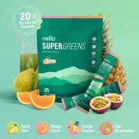 ราคา Nello Supergreens Premium Superfood Greens Drink Mix w Chlorella Moringa Spinach Broccoli Digestive Enzymes Probiotic Blend Nutrient Packed Powder Wellness (26251355920)