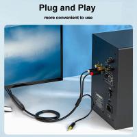 ราคา Audio Cable Digital SPDIF Optical Coaxial to Analog L R 3 5mm AUX Stereo Audio Cable (23779862941)