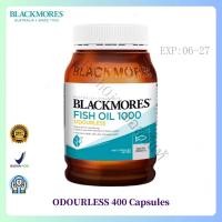ราคา Blackmores Odourless Fish Oil 1000 mg 400 cap น้ำมันปลา แพ็คเกจใหม่ (24773928668)