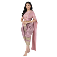 ราคา ชุดไทยสมัยอยุธยา โจงกระเบนผ้าไหมลำพูนทอยกดอกเล็กลายดวงนภามาพร้อมสไบผ้าซาตินบางเงางาม ชุดแต่งงาน ชุดเพื่อนเจ้าสาว ชุดไทยออกงาน ชุดไทยพระราชเพณี (25400171273)