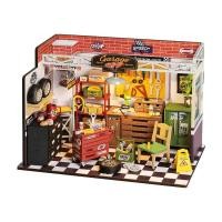 ราคา Rolife DIY Miniature Dollhouse Garage Workshop โมเดลบ้าน ตัวต่อไม้ บ้านตุ๊กตา ของแต่งบ้าน ของเล่นศิลปะ DIY (23810833517)