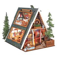 ราคา Rolife DIY Miniature House A Frame Cabin โมเดลบ้าน ตัวต่อไม้ บ้านตุ๊กตา ของแต่งบ้าน ของเล่นศิลปะ DIY (25507662864)