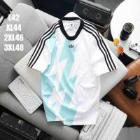 ราคา ของแท้ 100 เสื้อยืด Adidas ลายสายฟ้าสุดเท่ ดีไซน์สปอร์ตแฟชั่น เนื้อผ้าพรีเมียม ใส่สบาย ทรงสวย มีไซส์ใหญ่พิเศษ L 3XL (26434250769)