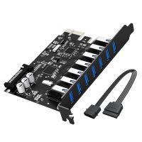 ราคา ORICO PCIe Gen3 M 2 M 6พอร์ต SATA 3 0 Adapter การ์ด NVMe SATA Converter Card NVME PCIe 3 0 SATA 16G การ์ด (25260283235)