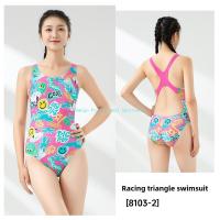 ราคา Yingfa ชุดว่ายน้ำสตรีหนึ่งชิ้นชุดว่ายน้ำแข่งต่อผิวคลอรีนสำหรับนักกีฬารุ่นเยาว์ชุดว่ายน้ำแข่งขันพิมพ์ลายยิ้ม (25068652134)