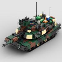 ราคา โมเดลรถถังมิลิทารี Abrams M1A2 ที่เข้ากันได้กับ MOC (126678661145)