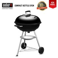 ราคา 10 years warranty เตาถ่านปิ้งย่าง WEBER BBQ Compact Kettle Charcoal Grill (11319170850)