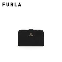 ราคา FURLA กระเป๋าสตางค์ผู้หญิง รุ่น CAMELIA M COMPACT WALLET NERO (20518669175)