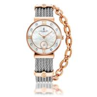 ราคา CHARRIOL นาฬิกาข้อมือผู้หญิง รุ่น ST30PD 560 010 ST TROPEZ ICON 30MM QUARTZ CALIBRE MOTHER OF PEARL SUNBURST DIAL (24182592644)