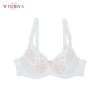 ราคา Wienna DB92400 ชุดชั้นใน เสื้อใน เวียนนา Beauty เสื้อชั้นใน มีโครง Push up ไซซ์ AB 32 36 สีออฟไวท์ ม่วง เนื้อ Lily Rose (12702693991)
