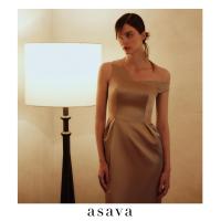 ราคา asava aw22 Violetta slant neck dress เดรส อาซาว่า คอปาดไหล่เบี่ยง แขนกุด (16966918756)