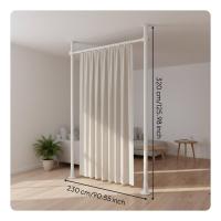 ราคา Drill No Drill Installation Floor to Ceiling Tension Rod Divider No Drilling Required Tension Rod Room Divider Portable Floor to Ceiling Partition Stand Stable Structure for Apartment Dwellers Homeown