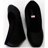 ราคา รองเท้าคัชชู ส้นเตารีด สีดำ ไม่มีลาย หนังด้าน หัวกลม ผู้หญิง (000427)
