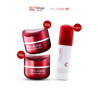 ราคา [2ฟรี1] Official trylagina 12x (Official ไตรลาจิน่า 12x) เซรั่มคืนความอ่อนเยาว์ (30g.) 2 กระปุก ฟรี ทริปเปิลไมเซล่ามูสโฟม (150ml.) - 1577shop (TGN0004)