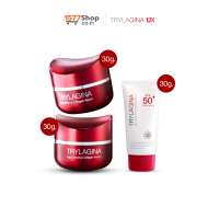 ราคา [2ฟรี1] Official trylagina 12x (Official ไตรลาจิน่า 12x) เซรั่มคืนความอ่อนเยาว์ (30g.) 2 กระปุก ฟรี ครีมกันแดด (30g.) - 1577shop (TGN0005)