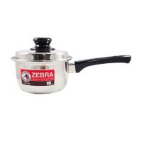 ราคา ตราหัวม้าลาย หม้อมีด้ามจับ ขนาด 16 ซม. 1pc (Zebra : Stainless Steel Pot With Handle 16cm 1pc) (8851991663161)