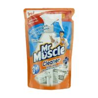 มิสเตอร์ มัสเซิล ผลิตภัณฑ์ทำความสะอาด ทรีอินวัน ชนิดถุงเติม 400มล. (Mr Muscle 3 In 1 Cleaner Refill 400ml)