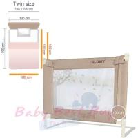 ราคา ที่กั้นเตียง Glowy Bedrail ความยาว 100cm ลายเพนกวิน สีน้ำตาล