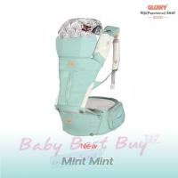 ราคา เป้อุ้มเด็กฮิปซีท Glowy Hip(po) 3-in-1 สีฟ้า Mint Mint