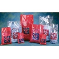 ราคา ถุงแดงใส่ขยะติดเชื้อ Biohazard Autoclave Bag สีแดง แบบพิมพ์สัญลักษณ์ 19 x 23″