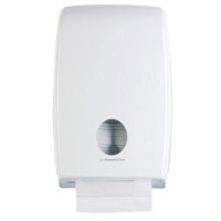 ราคา กล่องบรรจุกระดาษเช็ดมือ AQUARIUS* Double Clip Folded Hand Towel Dispenser 70230