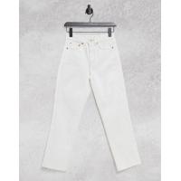 ราคา Topshop straight leg jeans in off white - CREAM (23993057)