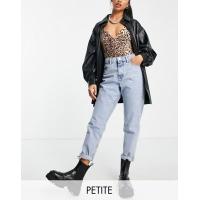 ราคา Topshop Petite Mom jean in bleach (200839508)