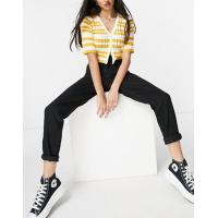 ราคา Topshop Mom jean in black (23906446)