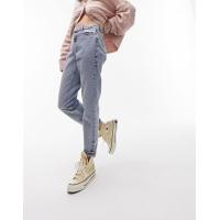 ราคา Topshop Mom jeans in bleach (24500850)